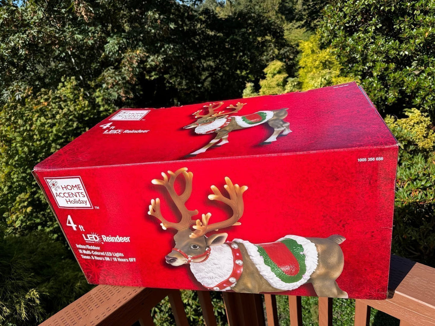 RARE! Original 4.5 ft. Life-size Buck Reindeer Blowmold with LED Lights